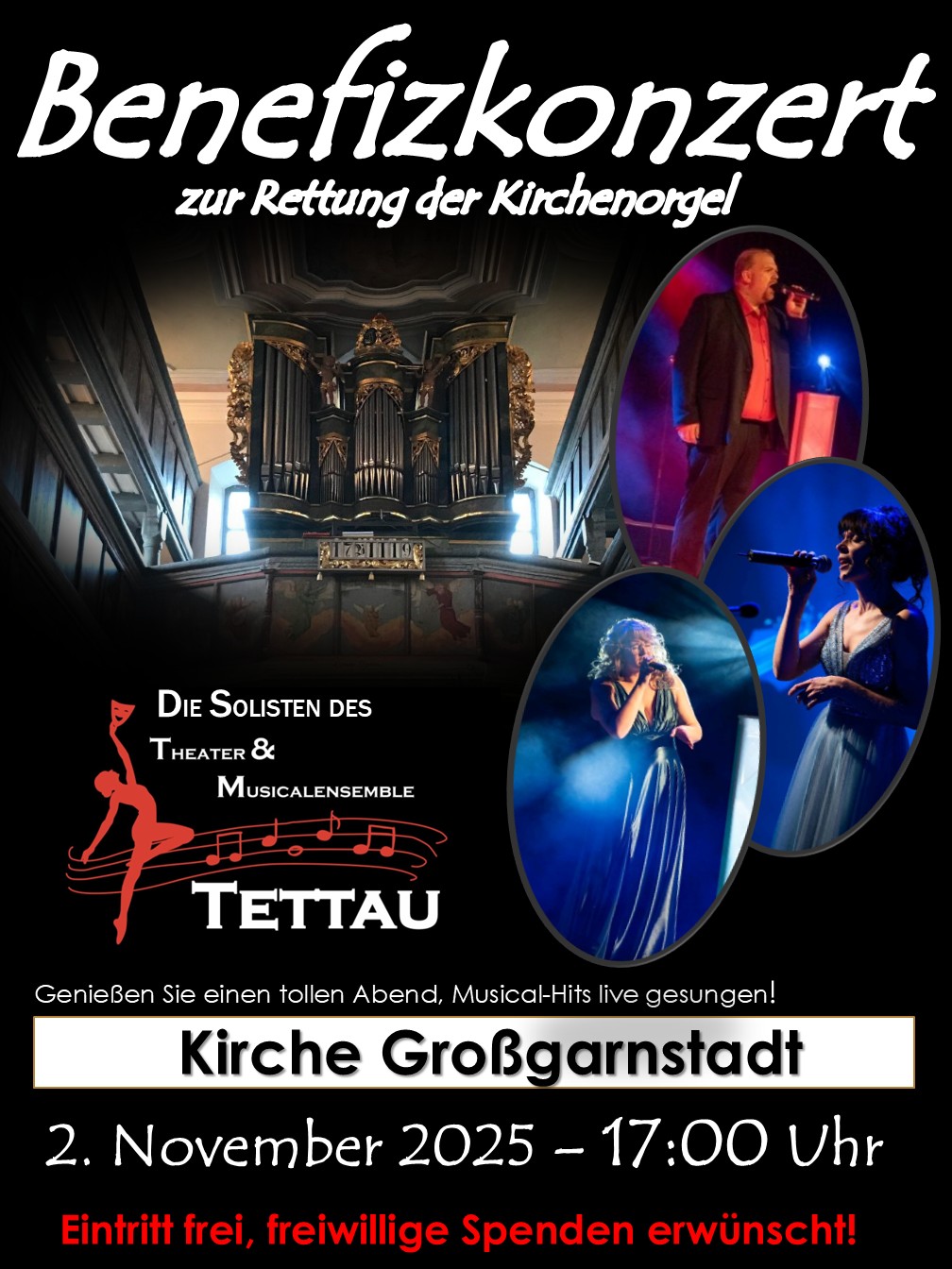 Benefizkonzert zur Rettung der Kirchenorgel